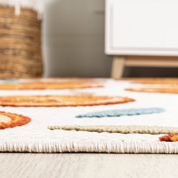 Aranciata Citrus Slice High-low Indoor/outdoor Area Rug